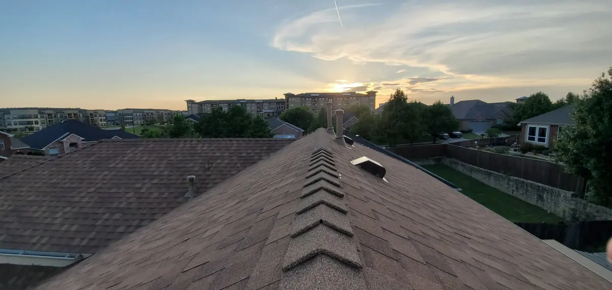 New asphalt shingles installed on an Arlington home